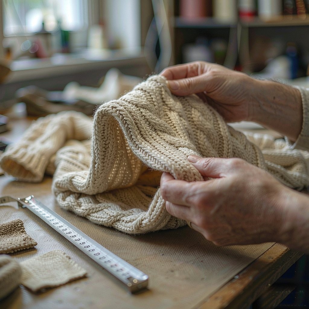 Custom logo and label service for knitwear
