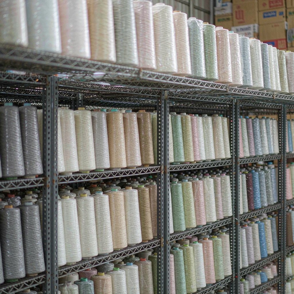 Yarn and material options for custom knitwear