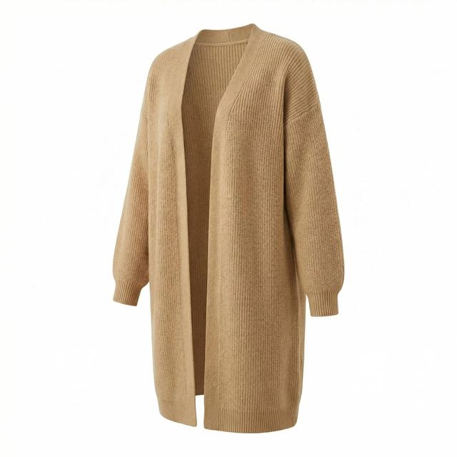 JIANCHI Open Front Longline Knit Cardigan Ladies New Design Knitwear Custom Size Logo Service Direct Factory LK22048