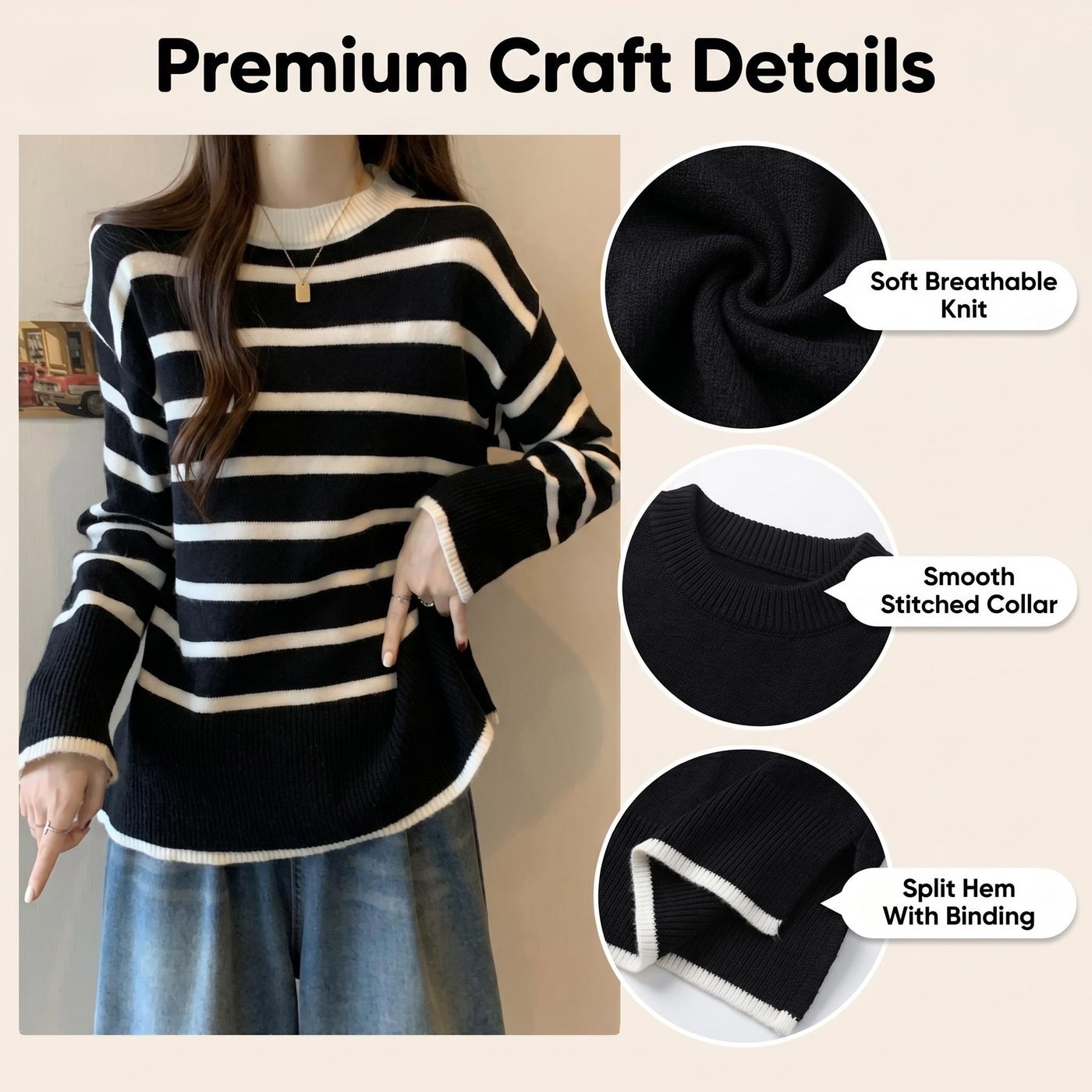 JIANCHI lk23044 knitwear detail photo 9