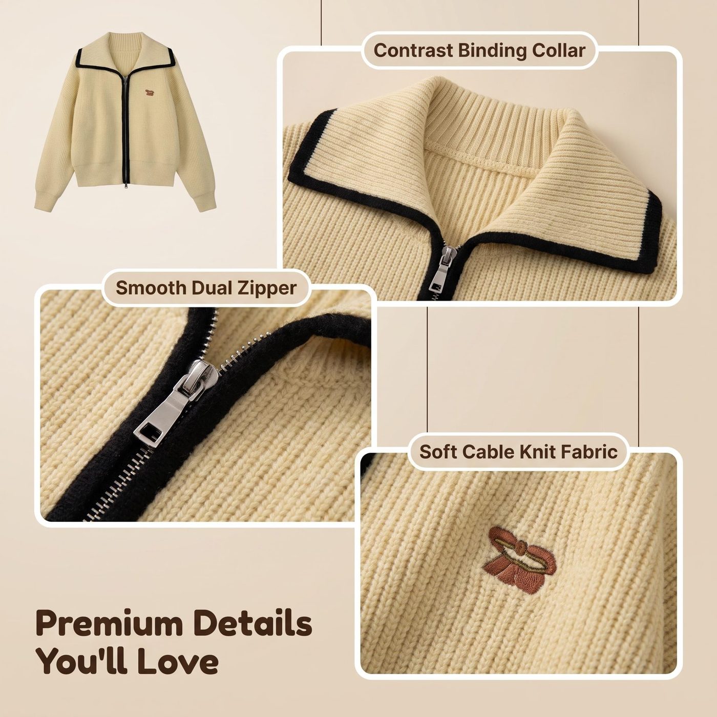 JIANCHI lk24004 knitwear detail photo 9
